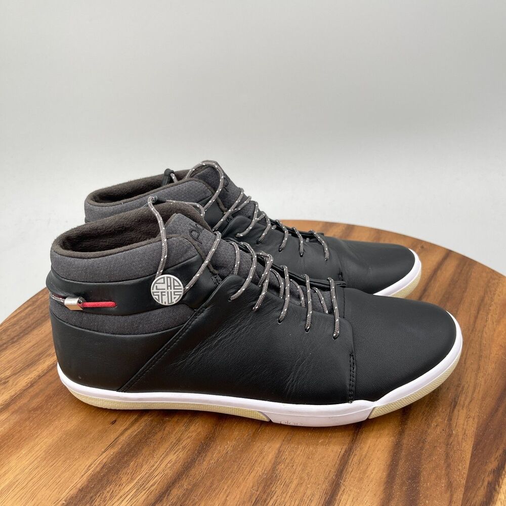 PLAE Abra Shoes Womens Size 8 Black Waterproof Casual Walking Hi Top Sneakers